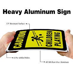UV Protected & Waterproof Aluminum Warning Signs&nbsp;AJEW-GL0001-01A-01