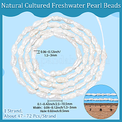 1 Strand Natural Cultured Freshwater Pearl Beads Strands&nbsp;PEAR-PA0001-14