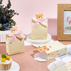 10Pcs Bear Folding Paper Gift Boxes&nbsp;CON-WH0001-77A