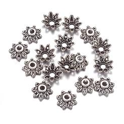 Flower Tibetan Silver Fancy Bead Caps&nbsp;A475