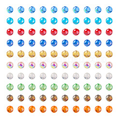 200Pcs 10 Color Electroplate Glass Bead Strands&nbsp;EGLA-KS0001-02