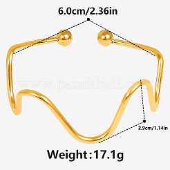European and American Style 304 Stainless Steel Cuff Bangles&nbsp;DL4487-2