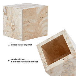 Rectangle Marble Storage Holder for Bathroom&nbsp;AJEW-WH0880-74B-01