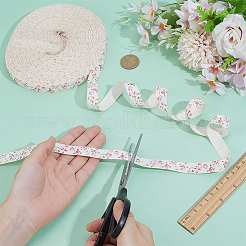50M Flower Pattern Cotton Ribbon&nbsp;OCOR-BC0008-98