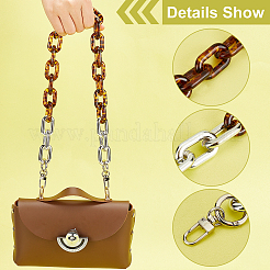 Acrylic Cable Chains Bag Handles&nbsp;FIND-WH0090-97P