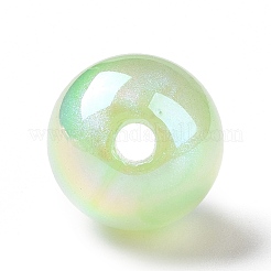 UV Plating Rainbow Iridescent Acrylic Beads&nbsp;OACR-C010-05A