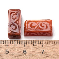 Dyed Natural Myanmar Jade Carved Beads&nbsp;GG-CBABA9C-07