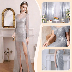 Polyester Paillette Fabric&nbsp;AJEW-WH0481-581C