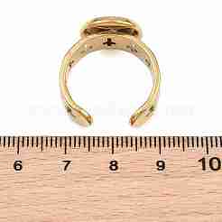 Hollow Cross 304 Stainless Steel Cuff Ring Components&nbsp;SA-CBA098D-02G-C