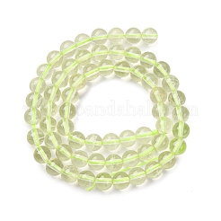 Natural Lemon Quartz(Heated) Beads Strands&nbsp;G-G286-A04-6mm
