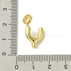 Rack Plating Brass with ABS Plastic Pearl European Dangle Charms&nbsp;KK-G501-02Y-G