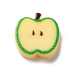 Opaque Resin Fruit & Vegetable Adhesive Back Cartoon Stickers&nbsp;RESI-K019-46