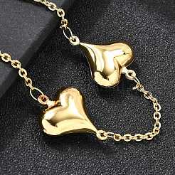 304 Stainless Steel Link Bracelets for Women&nbsp;BJEW-P354-01A-G