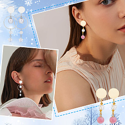 12Pcs Rack Plating Brass Stud Earring Findings&nbsp;KK-PH0001-96