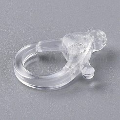 Transparent Plastic Lobster CLaw Clasps&nbsp;KY-H005-A13