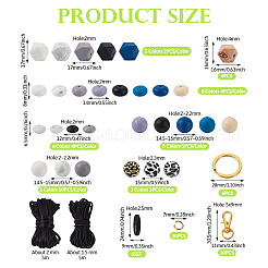 DIY Beaded Keychain Bracelet Making Kit&nbsp;DIY-TA0004-23