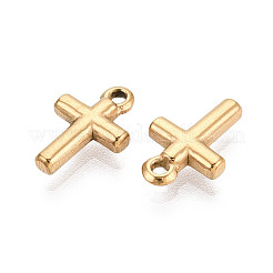 304 Stainless Steel Cross Charms&nbsp;STAS-T072-50G