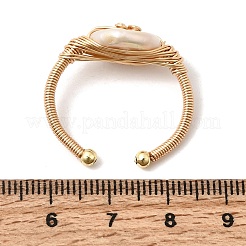 Brass Cuff Open Rings&nbsp;RJEW-D344-03G