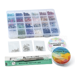 DIY Gemstone Bracelet Necklace Making Kit&nbsp;DIY-YW0006-40