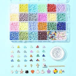 DIY Glass Seed Beads Bracelet Making Kits&nbsp;DIY-FS0007-18