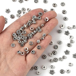 100Pcs 10 Style Tibetan Style Alloy Spacer Beads&nbsp;TIBE-YW0001-76