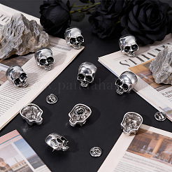 10Pcs Halloween Alloy Lapel Pin Backs for Backpack Clothes&nbsp;JEWB-UN0002-69C