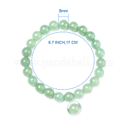 Natural Green Aventurine Round Beads Stretch Bracelets&nbsp;BJEW-PH0001-8mm-24