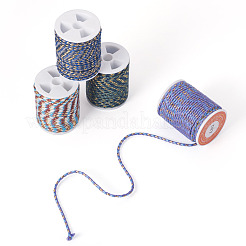4 Rolls 4 Colors 4-Ply Polycotton Cord with Metallic Thread&nbsp;OCOR-TA0003-33D