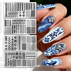 Stainless Steel DIY Nail Art Templates&nbsp;MRMJ-WH0098-062