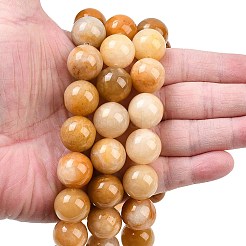 Natural Topaz Jade Beads Strands&nbsp;G-L648-A10-16mm