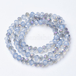 Electroplate Glass Beads Strands&nbsp;EGLA-A034-J2mm-F03