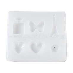 Butterfly & Heart & Bottle DIY Silhouette Silicone Pendant Molds&nbsp;SIMO-H019-04A