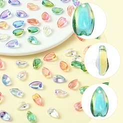 100Pcs Transparent Glass Charms&nbsp;GLAA-FS0002-18