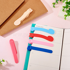 6Pcs 6 Styles Plastic Bookmark Clip&nbsp;AJEW-TA0002-02