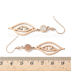 304 Stainless Steel Leaf Dangle Earrings&nbsp;EJEW-Z129-13RG