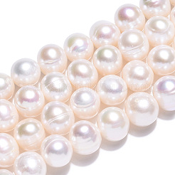 Natural Cultured Freshwater Pearl Beads Strands&nbsp;PEAR-N013-08C