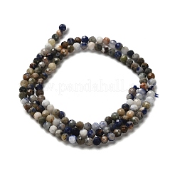 Natural Sodalite Beads Strands&nbsp;G-RM2025-A19-3mm