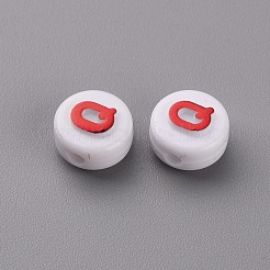Opaque White Acrylic Beads&nbsp;MACR-N008-45A