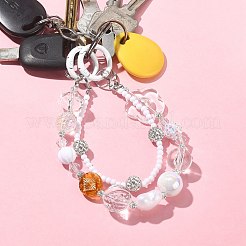 Acrylic Beaded Mobile Straps&nbsp;HJEW-JM01057