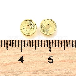 Flat Round Brass Beads&nbsp;KK-L230-04G