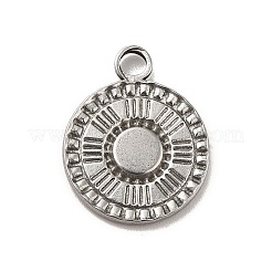 Tarnish Resistant 304 Stainless Steel Pendant Cabochon Settings&nbsp;STAS-I694-03P