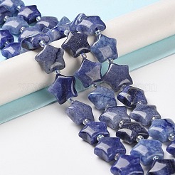 Dyed & Heated Natural Blue Aventurine Beads Strands&nbsp;G-NH0005-015