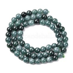 Natural Blue Jade Beads Strands&nbsp;G-H341-6mm-02
