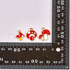 48Pcs 12 Style Autumn Theme Alloy Enamel Charms&nbsp;ENAM-SZ0003-12