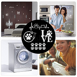 8 Sheets 4 Style Waterproof Heart & Bear Paw Pattern PET Car Decals Stickers&nbsp;STIC-GF0001-03B