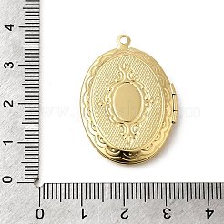 Brass Locket Pendants&nbsp;KK-P342-01B-G-01
