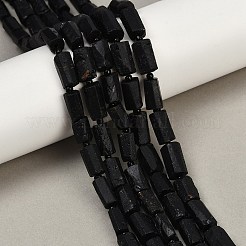 Natural Black Tourmaline Beads Strands&nbsp;G-F715-111
