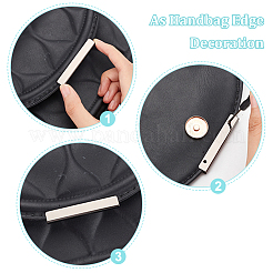 24 Sets 3 Colors Zinc Alloy Bag Decorative Edge Buckles&nbsp;FIND-WR0006-52