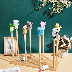 Wood Puppet Stands&nbsp;ODIS-WH0070-14