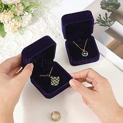 Square Velvet Jewelry Boxes for Pendant&nbsp;CON-WH20013-03B